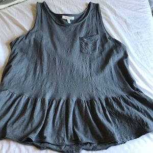 Anthropologie gray tank top